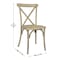 Flash Furniture HERCULES Commercial Light Oak Indoor/Outdoor Wood Look Resin Cross Back Chair, 2PK 2-L-9-M2-LTOAK-GG - alternate 8
